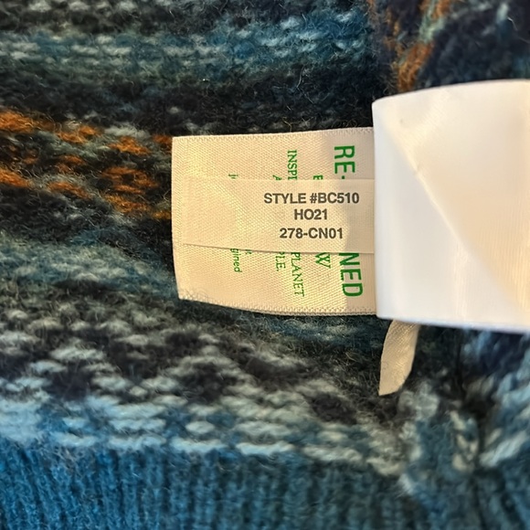 J. Crew Wool Fair Isle Sweater, Men’s size M - Picture 9 of 9